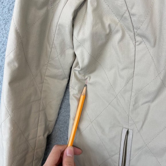 Women's jacket Brooks Brothers Quilted Barn Snap Coat size 8 - Picture 11 of 12